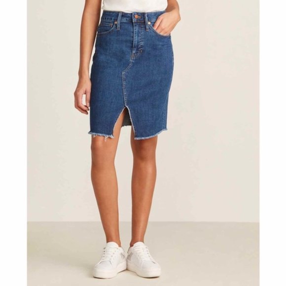 Madewell Dresses & Skirts - Madewell Stretch Denim Pegged Skirt